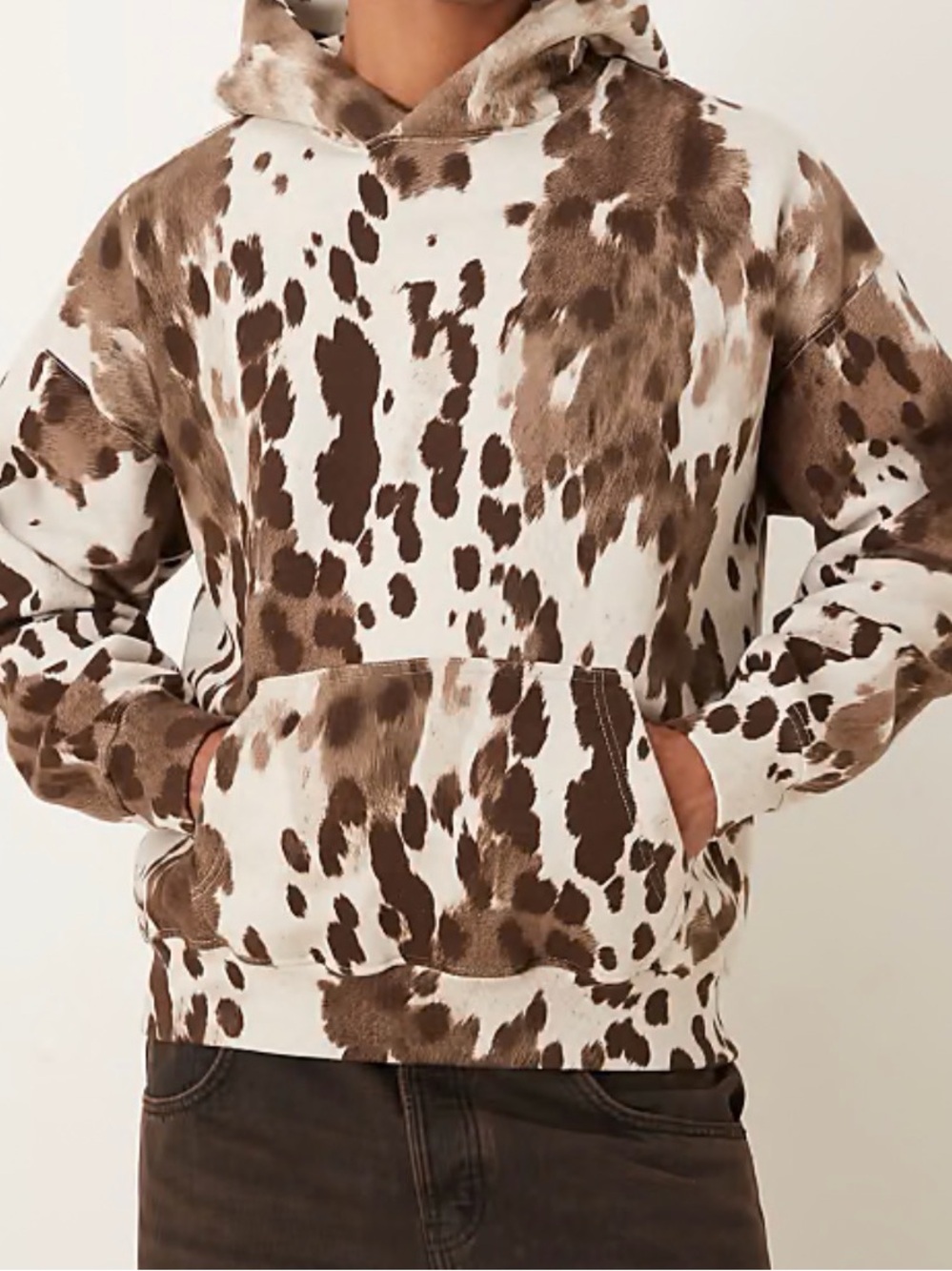 Cow print Abercrombie and fitch hoodie